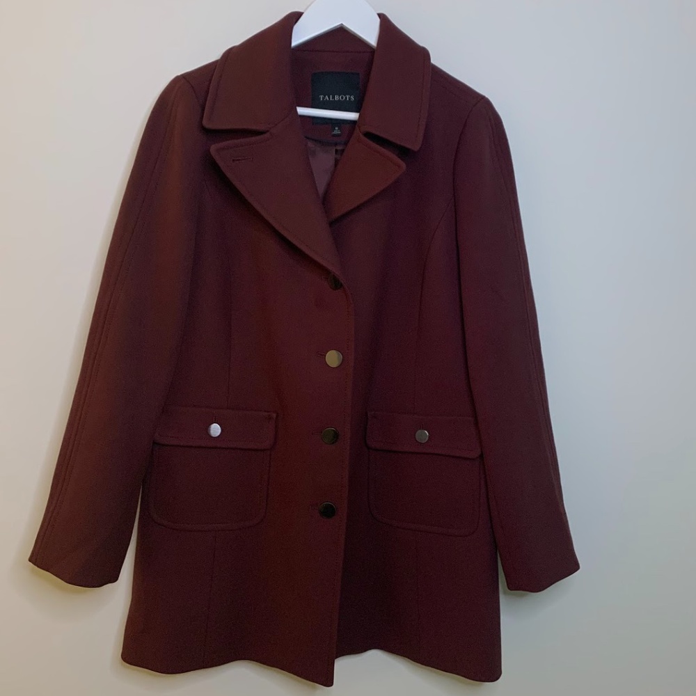 Talbots Maroon Coat